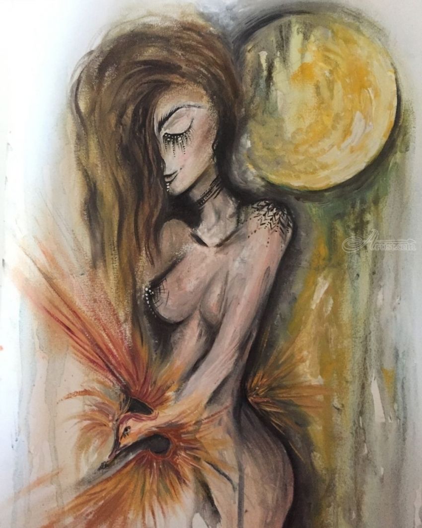 850x1063 Listen To Your Inner Feelings Paintings By Iryna Abramova - Feelings Painting