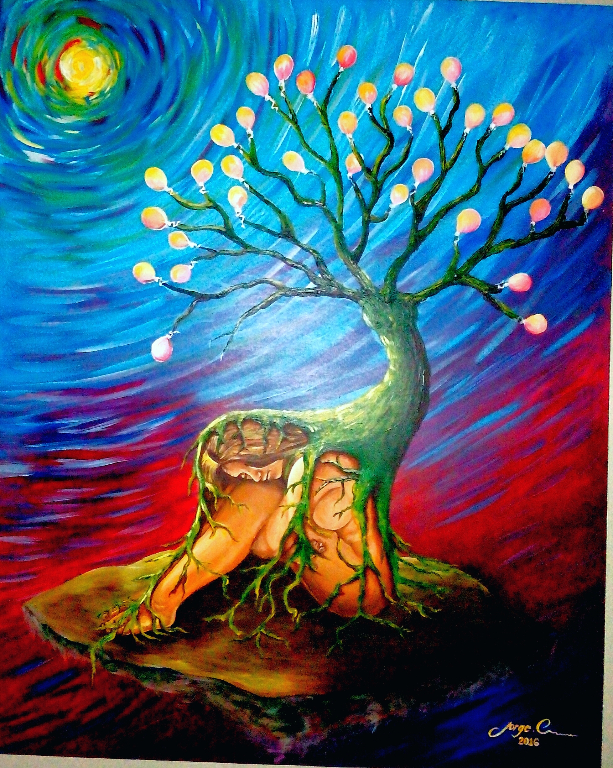 1957x2451 Oppression Of Feelings, Original Painting, Acrylic On Canvas, Buy - Feelings Painting