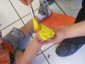 300x225 Hand And Footprint Art In The Preschool Classroom Teach Preschool - Feet Painting