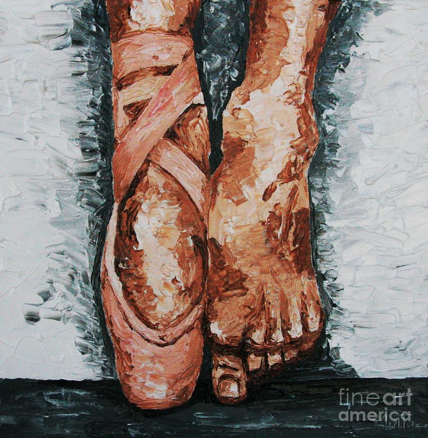 881x900 Pieds De Danseur Iii Painting By Cris Motta - Feet Painting