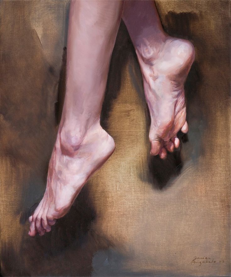 736x883 Wow! Feet Are So Hard To Do And This Is Absolutely Amazing. Javier - Feet Painting