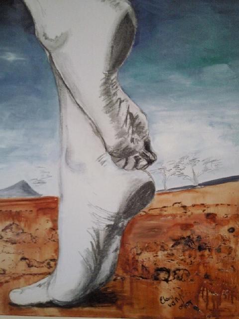 480x640 Dancing Feet Painting By Elani Van Der Merwe - Feet Painting