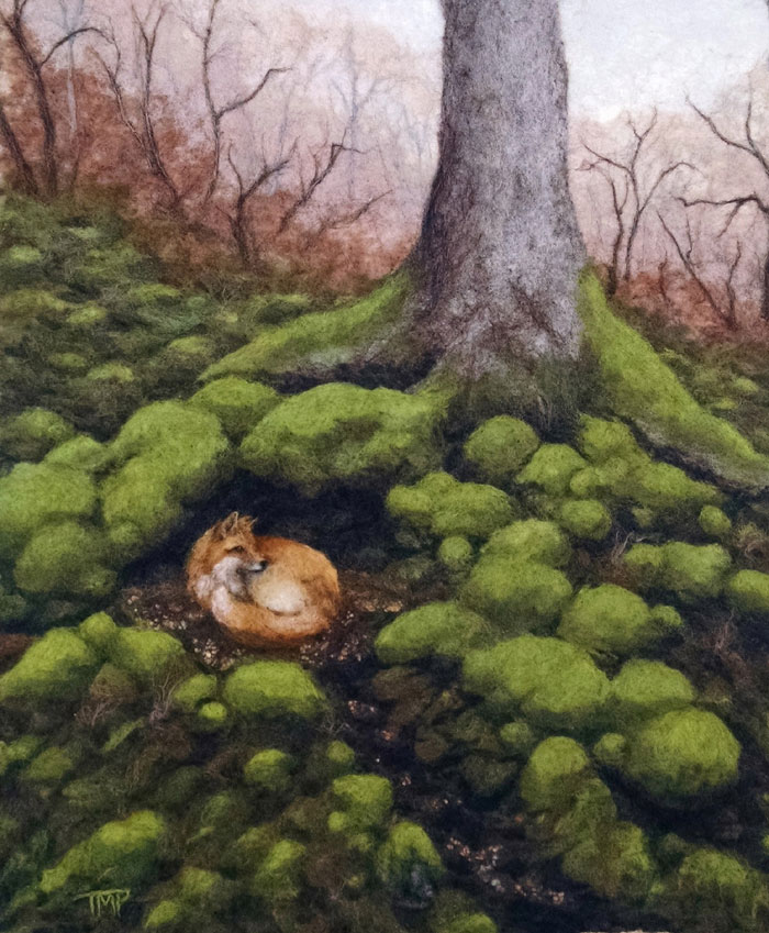 700x849 Mossy Haven Felt Living Felt Blog! - Felt Painting