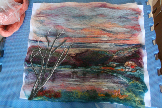 640x427 Felt Painting Artbylizb - Felt Painting