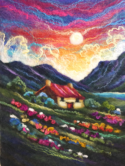 400x533 Meet Talented Felt Painter - Felt Painting Art