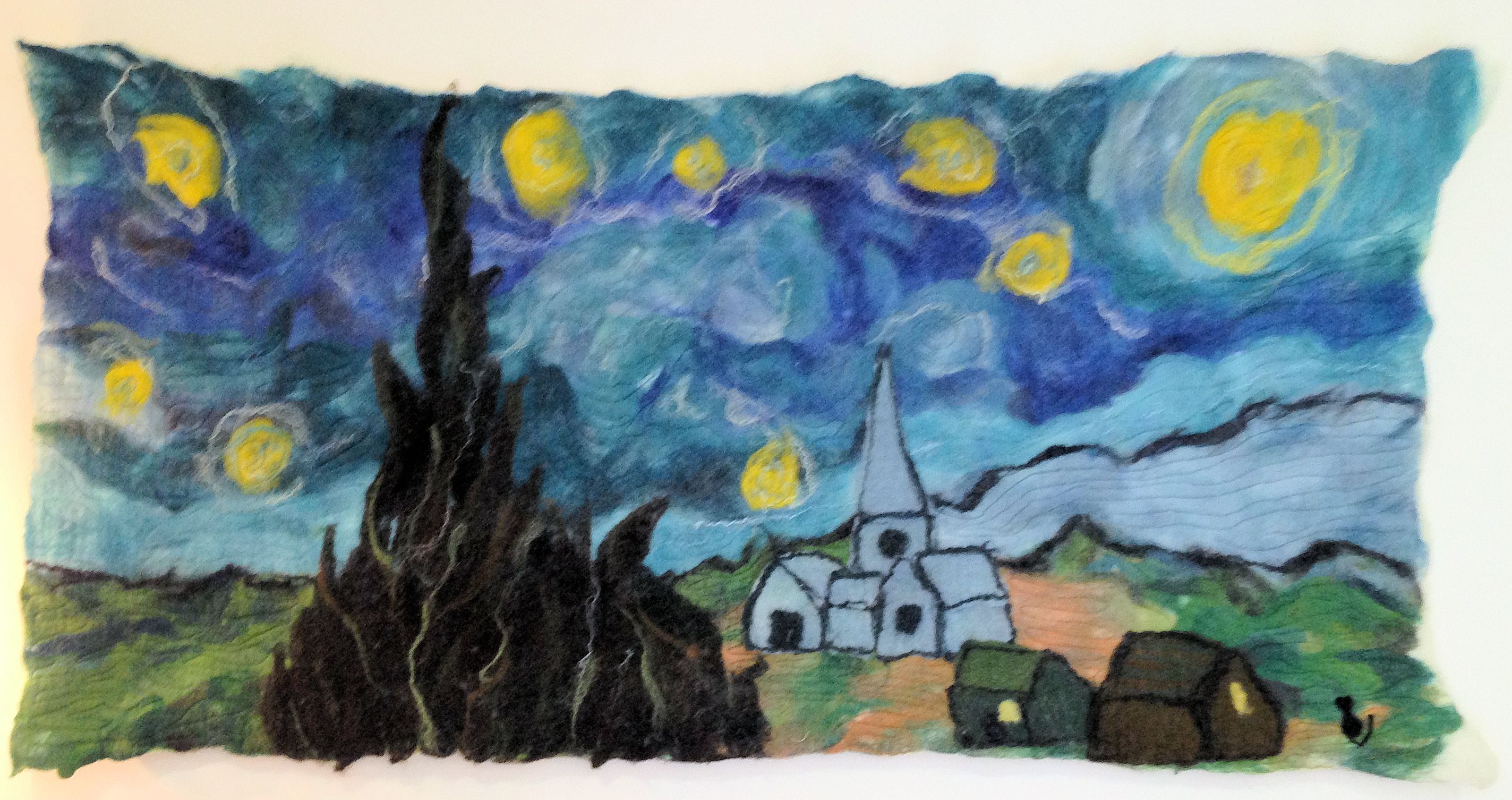 2847x1506 Tag Felt Art Paivatar Yarns And Design - Felt Painting Art