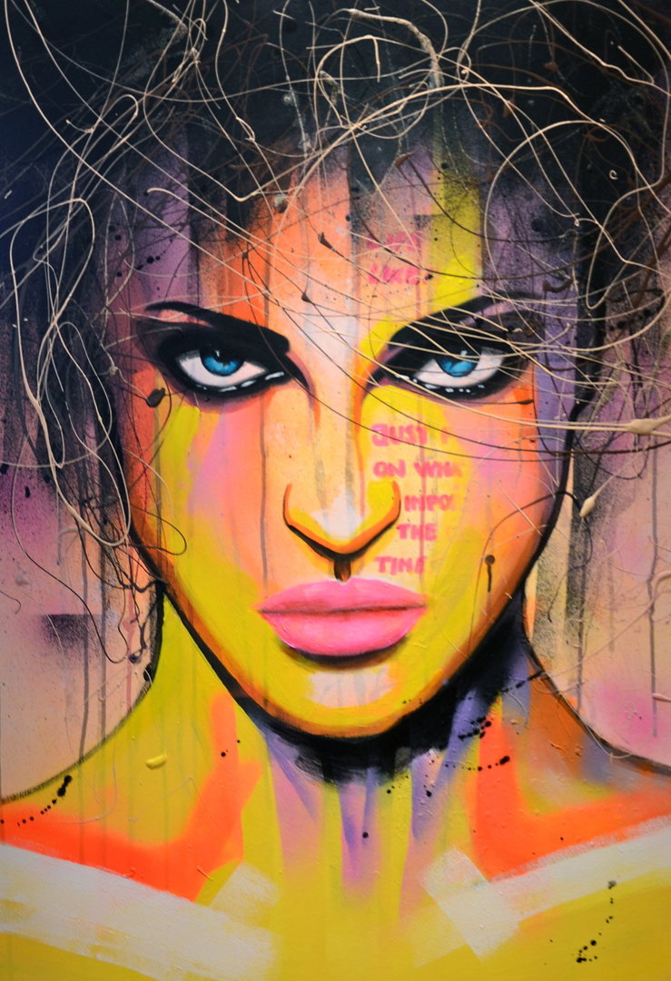 739x1081 Acrylic Painting Of A Female Face By Pierrejohanssonart - Female Face Painting