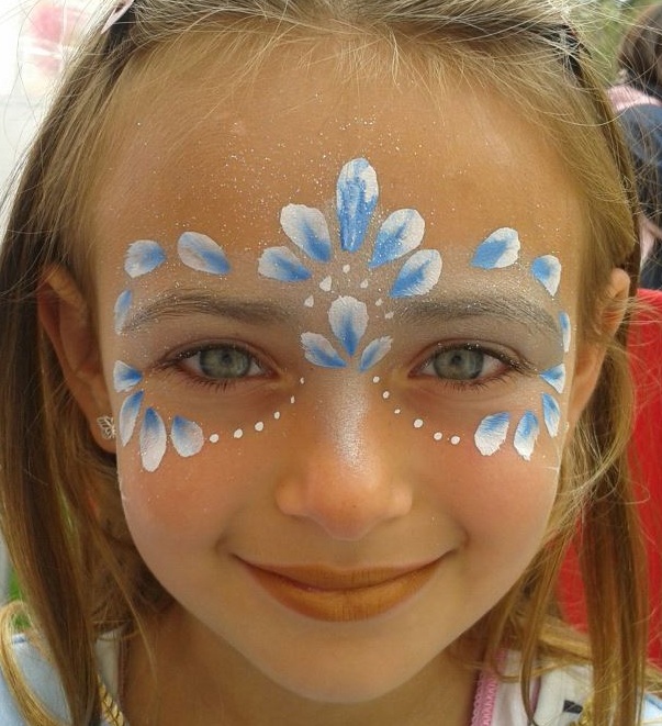 603x661 Easy Girl Face Paint - Female Face Painting