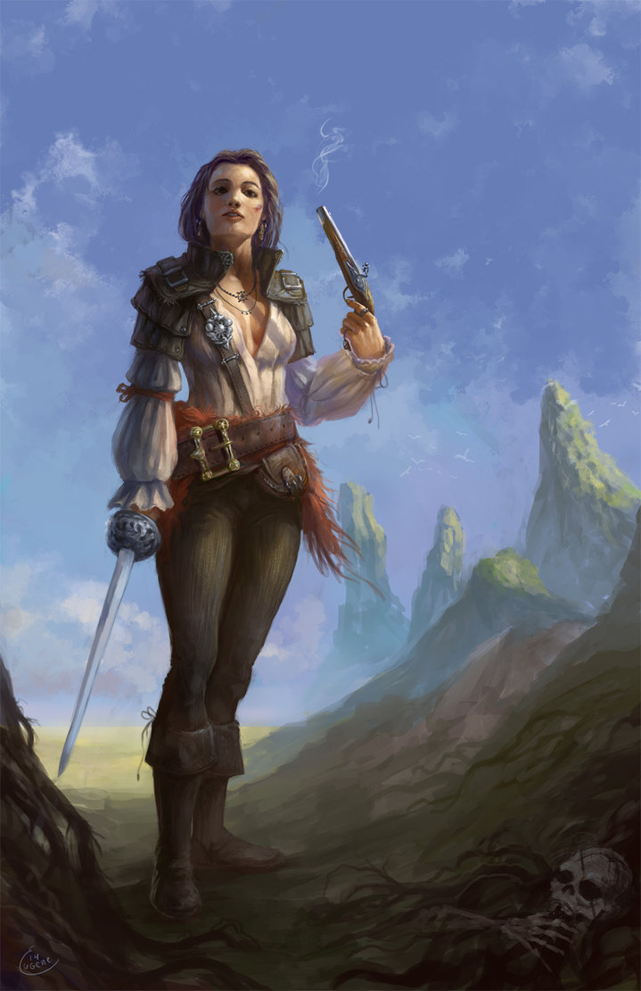 719x1110 Pirate Female By Perseass - Female Pirate Painting