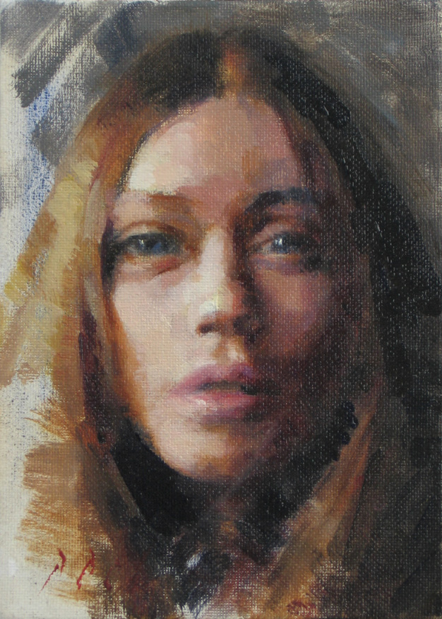 626x876 Julianne Female Portrait Oil Painting On Panel (Revisited - Female Portrait Painting