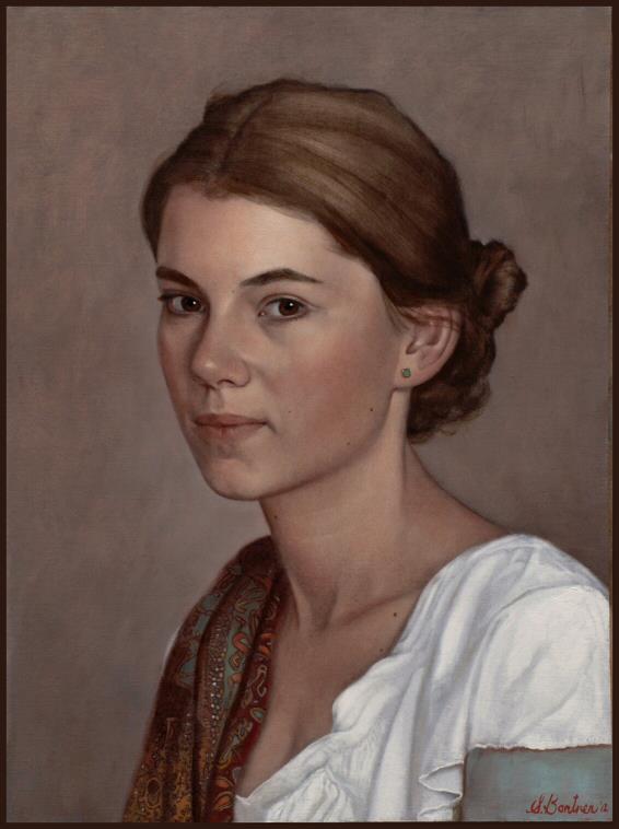 566x758 Step By Step Oil Portrait Painting Demo By Scott E Bartner - Female Portrait Painting