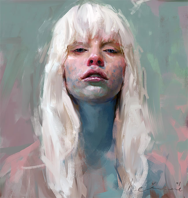 650x685 The Superb Female Portrait Paintings By Ivana Besevic Design You - Female Portrait Painting