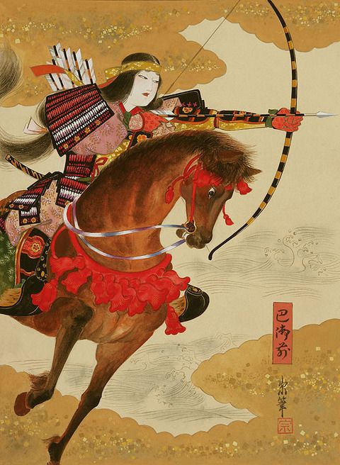 480x656 Female Samurai Japan Samurai, Japanese - Female Samurai Painting