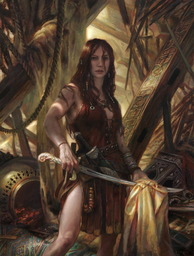 680x900 Woman Art - Female Warrior Painting