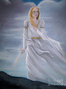 225x300 Female Warrior Paintings - Female Warrior Painting
