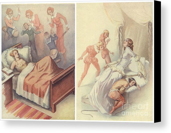 661x513 Dreams She Has Canvas Print Canvas Art By Margit Gaal En Victor - Femdom Painting