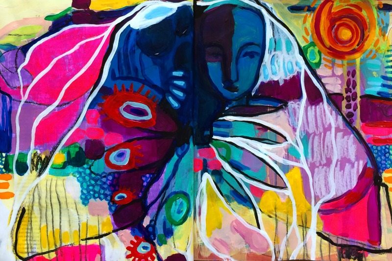 800x533 Painting The Feminine Online Art Workshop Dirty Footprints Studio - Feminine Painting