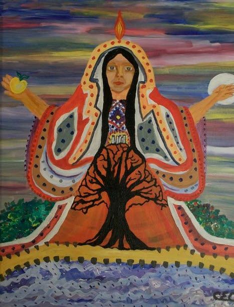 467x613 Sacred Feminine Painting - Feminine Painting