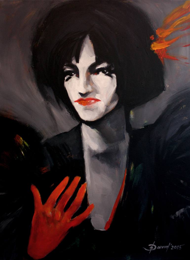 770x1052 Saatchi Art Femme Fatale Painting By Olga David - Femme Fatale Painting