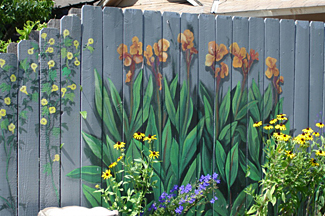 Fence Art Painting at PaintingValley.com | Explore collection of Fence ...