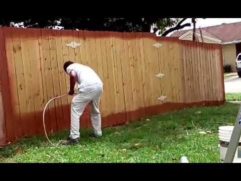 480x360 Techniques Idea How To Paint A Wood Fence In Less 5 Minutes - Fence Painting