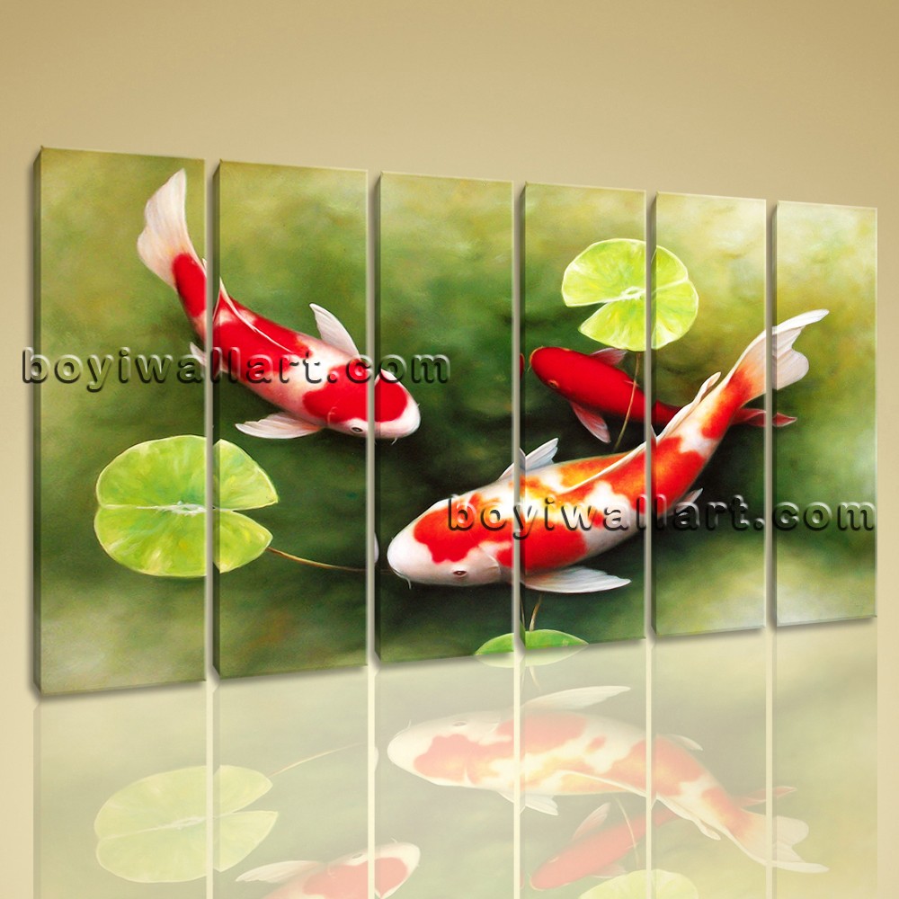 Feng Shui Fish Painting at PaintingValley.com | Explore collection of ...