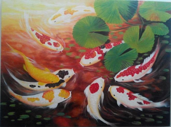 Feng Shui Fish Painting at PaintingValley.com | Explore collection of ...