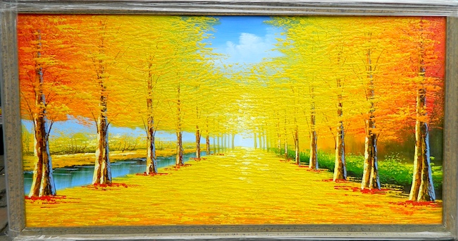 650x342 Feng Shui Oil Paintings Malacca Batik Art - Feng Shui Painting