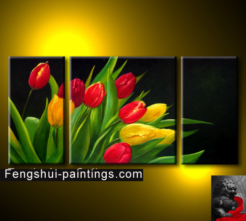 500x450 Flower Painting, Chinese Flower Painting, Feng Shui Painting - Feng Shui Painting