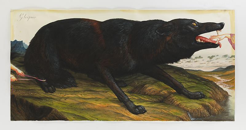 800x425 Fenrir Amp Gleipnir (Painting By Walton Ford) - Fenrir Painting