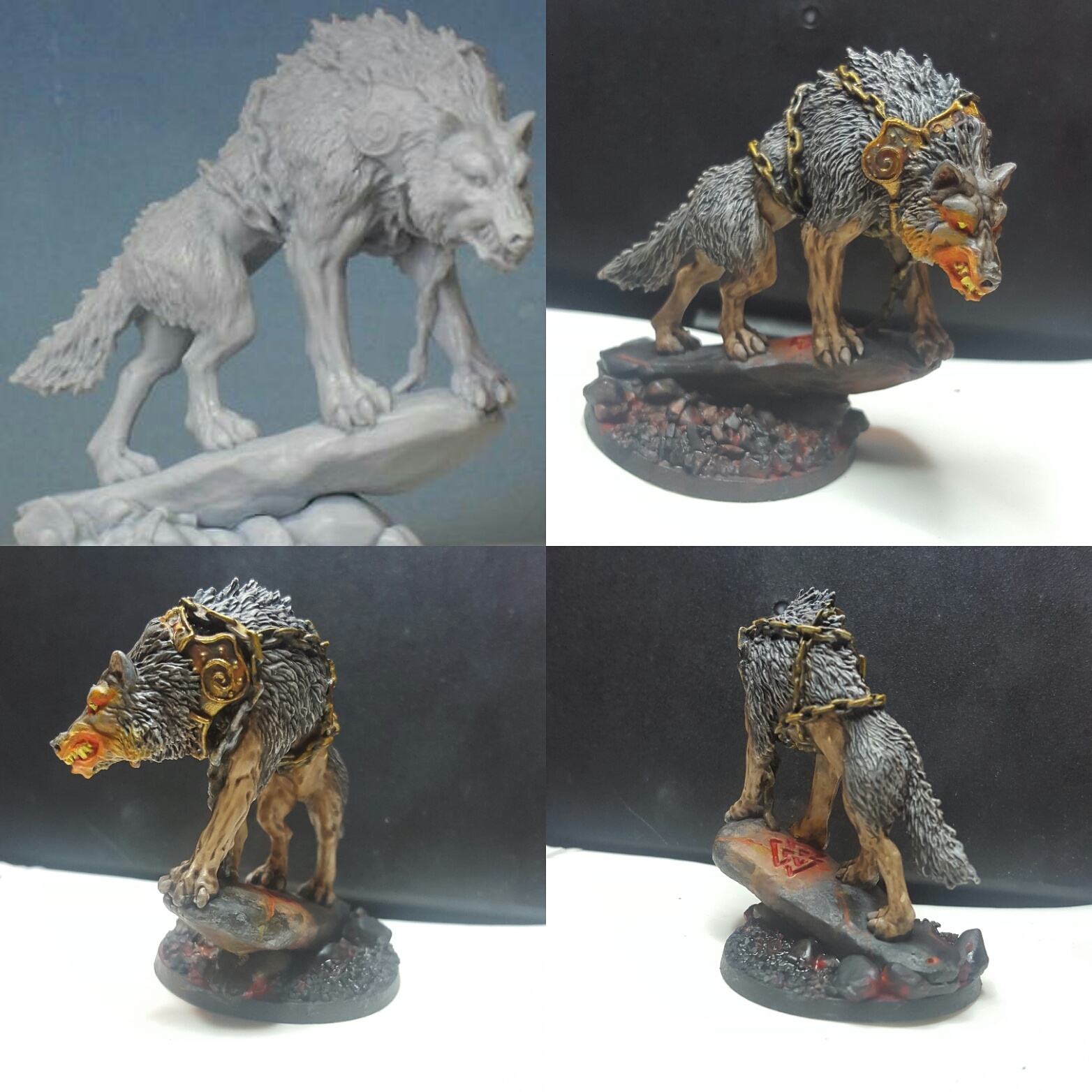 1564x1564 First Figure Of 2016 - Fenrir Painting