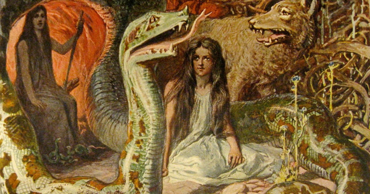 1200x630 The World Serpent - Fenrir Painting