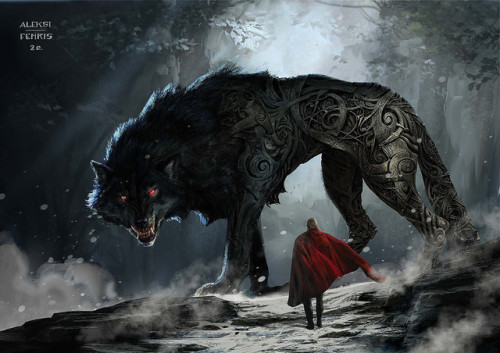 500x353 Fenrir Art Tumblr - Fenrir Painting