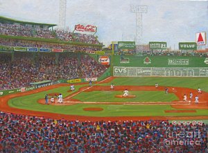 300x222 Fenway Park Painting By Claire Norris - Fenway Park Painting