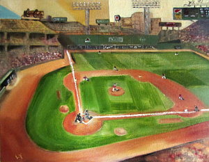 300x233 Fenway Park Painting By Lindsay Frost - Fenway Park Painting