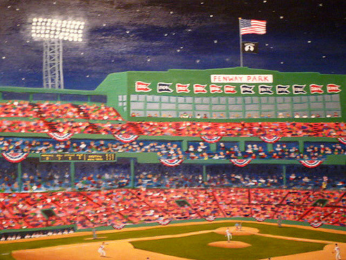 500x375 Fenway Park Painting By Sean Boyce Gallery In South End - Fenway Park Painting