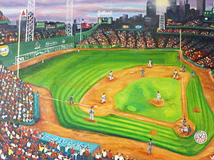 300x225 Fenway Park Paintings - Fenway Park Painting