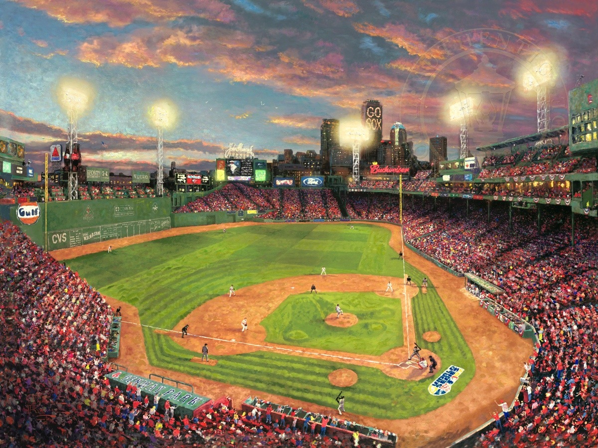 1200x899 Fenway Limited Edition Art The Thomas Kinkade Company - Fenway Park Painting