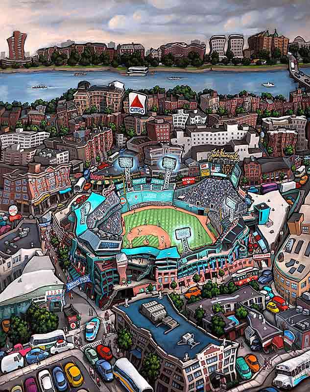 Fenway Park Painting at PaintingValley.com | Explore collection of ...