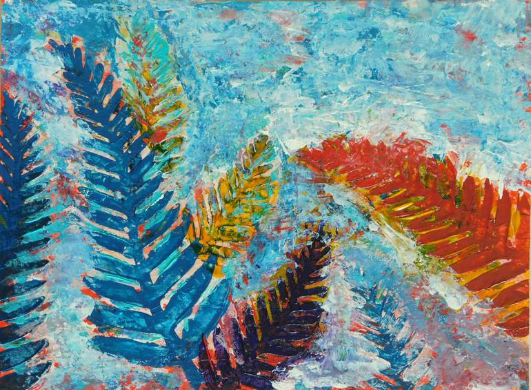 770x565 Saatchi Art Fern Painting By Luka Grgic - Fern Painting