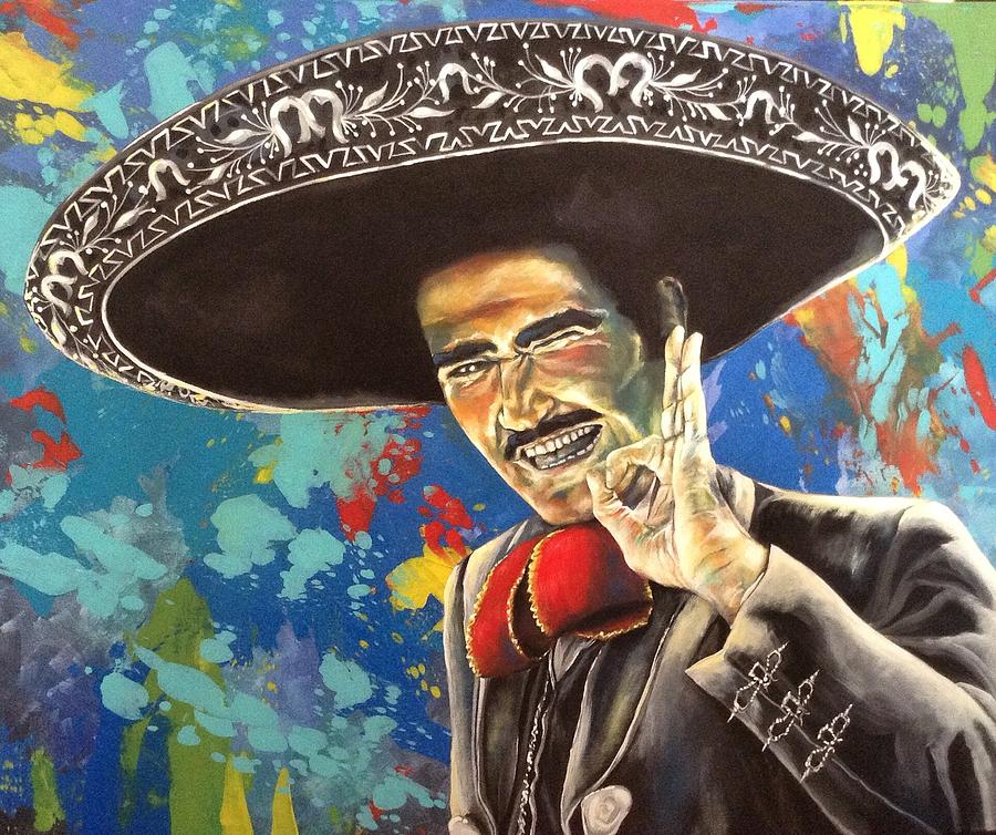 900x754 Vicente Fernandez Painting By Rebecca Aguilar - Fernandez Painting