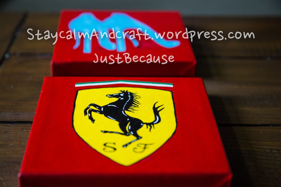 1136x757 Ferrari Logo Painting. - Ferrari Logo Painting