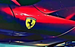 300x187 Ferrari Logo Paintings Fine Art America - Ferrari Logo Painting
