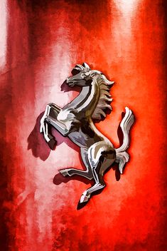 Ferrari Logo Painting at PaintingValley.com | Explore collection of ...