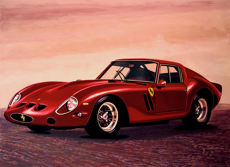 900x655 Ferrari 250 Gto 1962 Painting Painting By Paul Meijering - Ferrari Painting