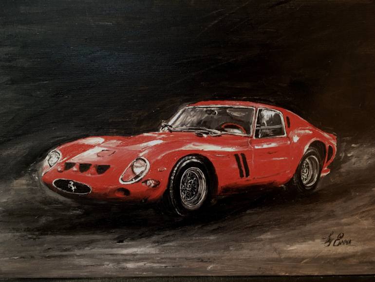 770x578 Saatchi Art Old Ferrari Painting By Emma Syniuk - Ferrari Painting