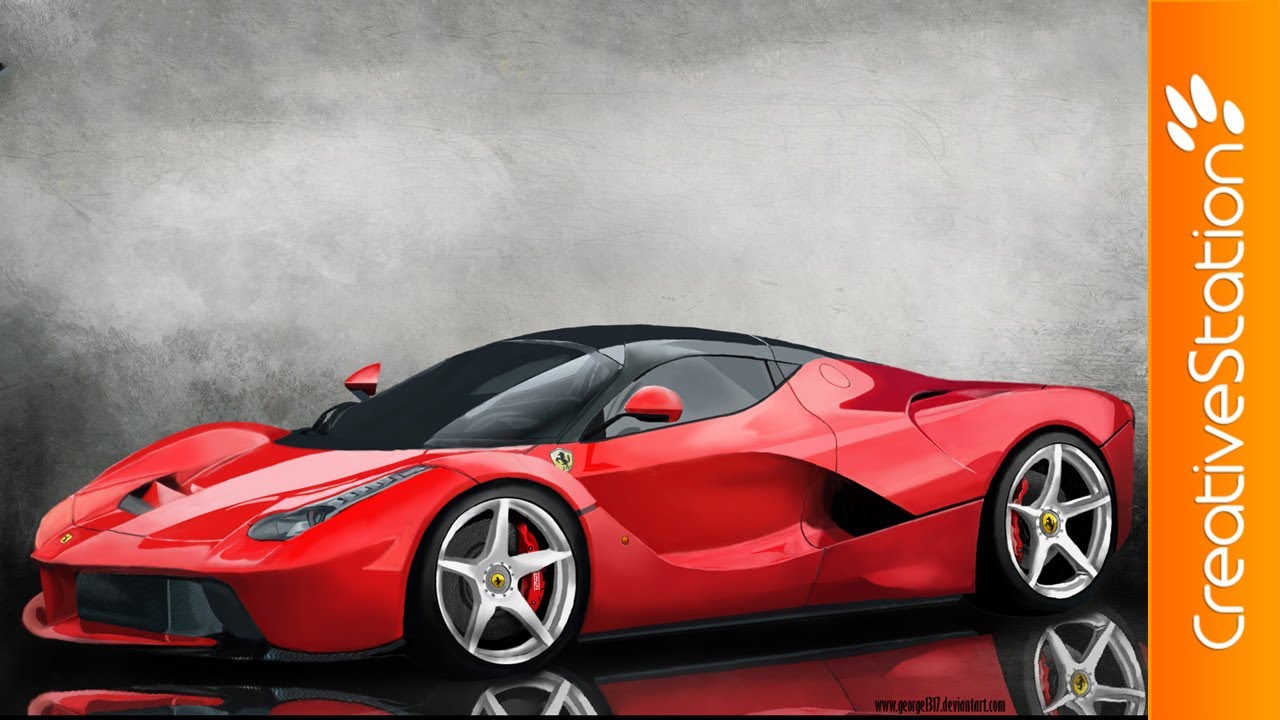 1280x720 Ferrari - Ferrari Painting