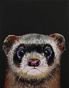 236x300 Ferret Paintings Fine Art America - Ferret Painting