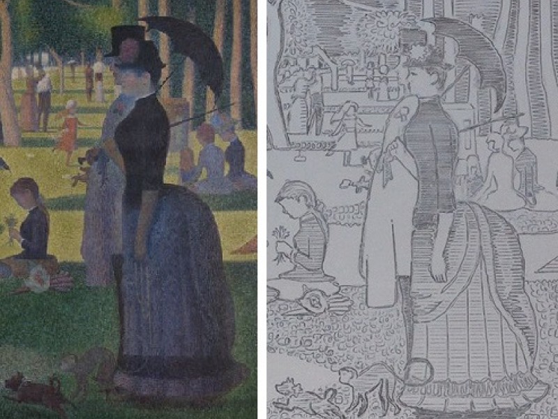 800x600 Chicago Etch A Sketch Artist Re Creates Art Institute Painting - Ferris Bueller Painting