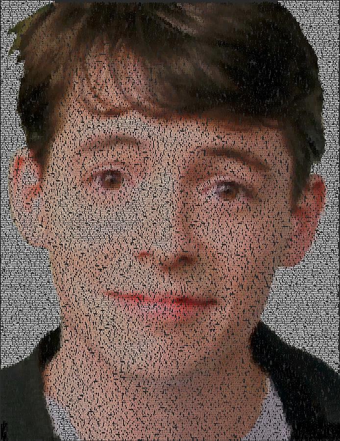 694x900 Ferris Bueller Quote Mosaic Painting By Paul Van Scott - Ferris Bueller Painting